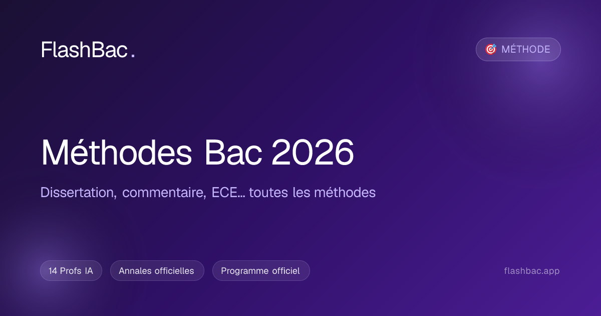 Méthodes Bac et Brevet 2026 : dissertation, oral, commentaire, plans de ...